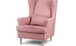 KONSIMO Ohrensessel Stralis | Webstoff, Flamingo