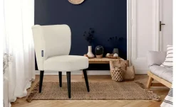 KONSIMO Sessel Appa | Schwarz, Creme | Möbel Höffner