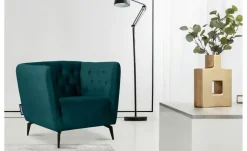 KONSIMO Sessel Cordi | Türkis/Petrol, Webstoff