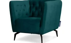 KONSIMO Sessel Cordi | Türkis/Petrol, Webstoff