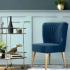 KONSIMO Sessel Duco | Marineblau, Eiche | Möbel Höffner