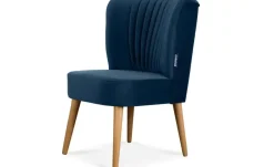 KONSIMO Sessel Duco | Marineblau, Eiche | Möbel Höffner