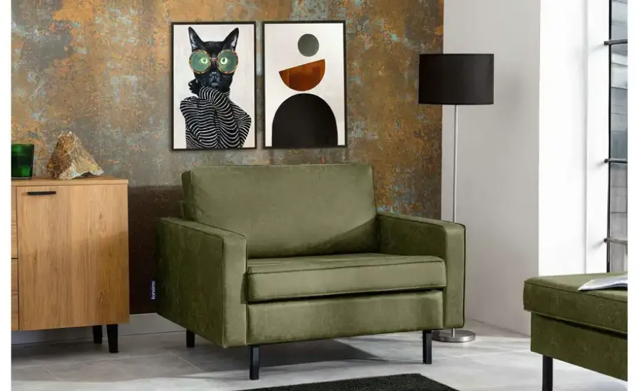 KONSIMO Sessel Invia | Grün, 92 cm | Möbel Höffner