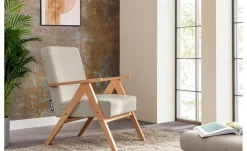 KONSIMO Sessel Naset | Beige, Boucléstoff | Höffner