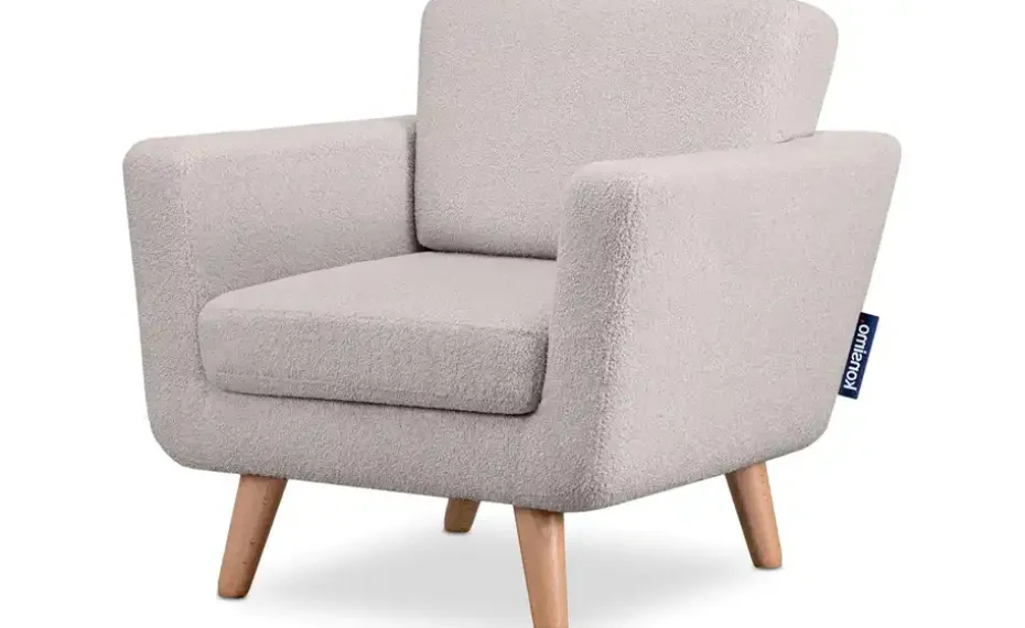 KONSIMO Sessel Tagio | Hellgrau, Boucléstoff | Höffner