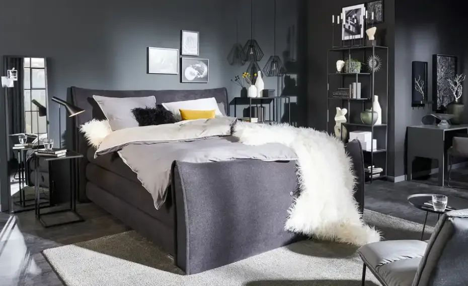 Kufenstuhl Helge | Armlehne, Grau | Möbel Höffner