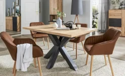 Kunstleder-Armlehnstuhl Thore | Braun | Möbel Höffner