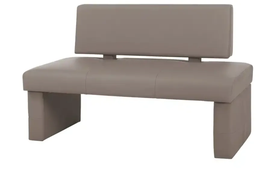 Kunstleder-Bank Seta | Schlamm, 130 cm | Möbel Höffner