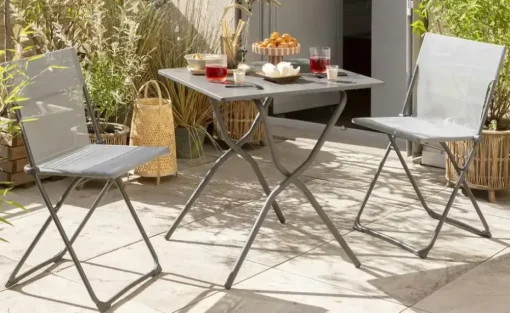 Lafuma Klapptisch Balcony | Grau | Möbel Höffner