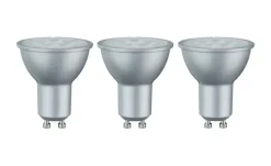 LED 3-er Pack GU10/ 6,5W, silber | Möbel Höffner