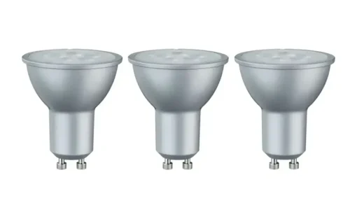 LED 3-er Pack GU10/ 6,5W, silber | Möbel Höffner