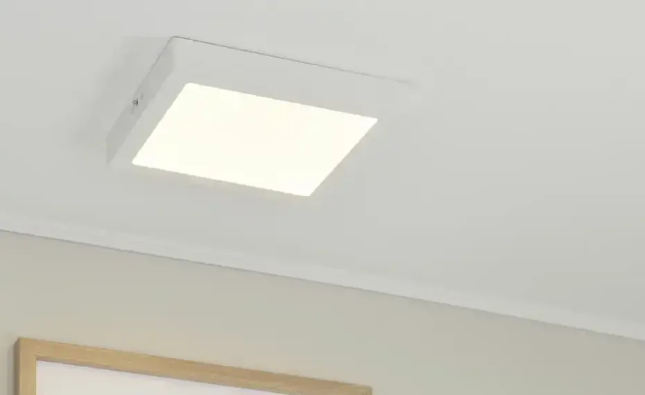 LED-Deckenleuchte, eckig, weiß matt ´groß´ | 1700 lm