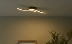 LED-Deckenleuchte, 2-flammig, schwarz | Möbel Höffner