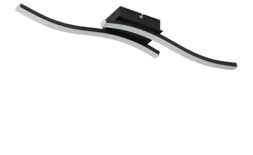 LED-Deckenleuchte, 2-flammig, schwarz | Möbel Höffner