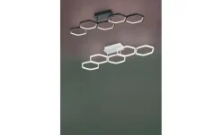 LED-Deckenleuchte, 4-flammig, grau | Möbel Höffner