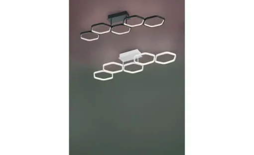LED-Deckenleuchte, 4-flammig, grau | Möbel Höffner