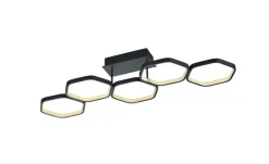 LED-Deckenleuchte, 4-flammig, grau | Möbel Höffner