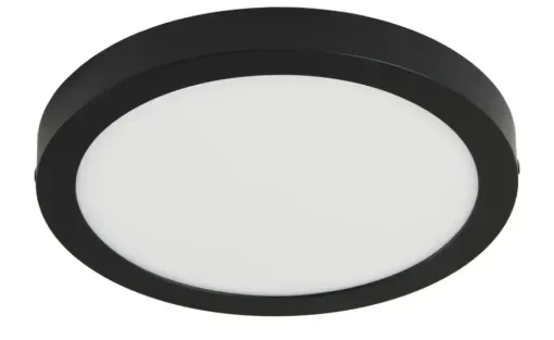 LED-Deckenleuchte, rund, schwarz | Schwarz, Weiß, matt