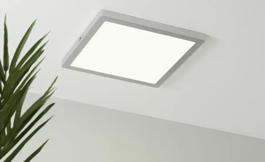 LED-Panel, chrom-matt, eckig | Möbel Höffner