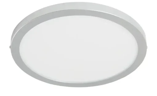 LED-Panel, chrom-matt, rund | Möbel Höffner