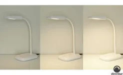 LED-Schreibtischleuchte, 1-flammig, weiß | Weiß, lackiert