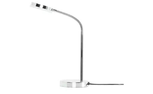 LED-Schreibtischleuchte, 1-flammig, chromfarben | silberfarben, verchromt, lackiert