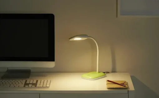 LED-Schreibtischleuchte, 1-flammig, grün | Grün, lackiert
