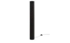 LED-Stehleuchte, 1-flammig, Stoff schwarz/gold