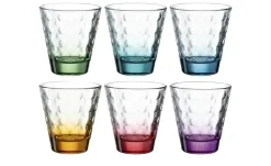 LEONARDO 6er-Gläserset 6er Set Optic | 215 ml, Verlaufsfarben