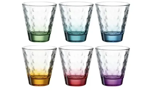 LEONARDO 6er-Gläserset 6er Set Optic | 215 ml, Verlaufsfarben