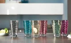 LEONARDO 6er-Gläserset 6er Set Optic | 300 ml, Kräftige Farben