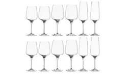 LEONARDO Geschenkset, 12-teilig Cesti | Glasset: je 4 Sekt-, Weiß- und Rotweingläser