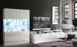 LEONARDO Highboard Cube | Weiß | Möbel Höffner