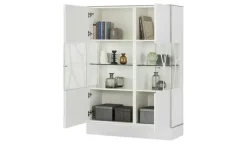 LEONARDO Highboard Cube | Weiß | Möbel Höffner