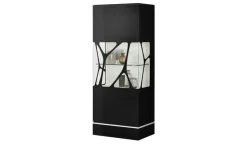 LEONARDO Highboard Cube | Schwarz | Möbel Höffner