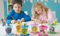 LEONARDO Kinder Trink - Set 9-tlg. Löwe / Krokodil / Elefant Bambini | Löwe / Krokodil / Elefant