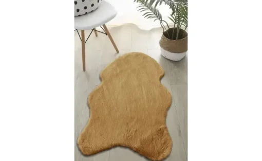 levelone Kunstfell Baby Bunny | 40x57 cm, Kupferfarben