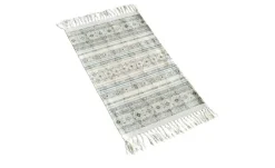 levelone Kurzflorteppich Kelim Schobi | 40x60 cm, Beige, Blau