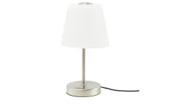 levelone LED-Tischleuchte, 1-flammig, Nickel-matt | matt, silberfarben
