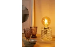 levelone Tischleuchte, 1-flammig, Glas in Wellen-Optik |  Glas in Wellen-Optik