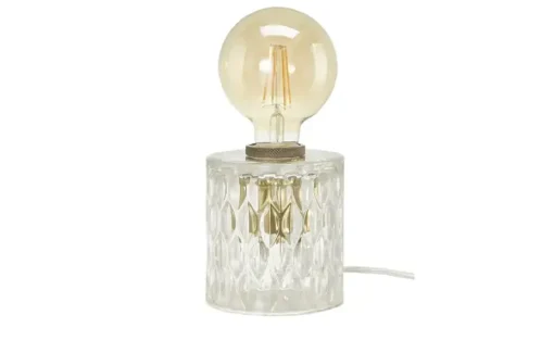 levelone Tischleuchte, 1-flammig, Glas in Kristall-Optik |  Glas in Kristall-Optik