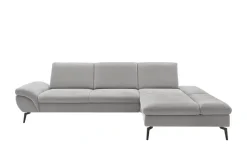Lounge Collection Ecksofa Malena | Silbergrau, rechts