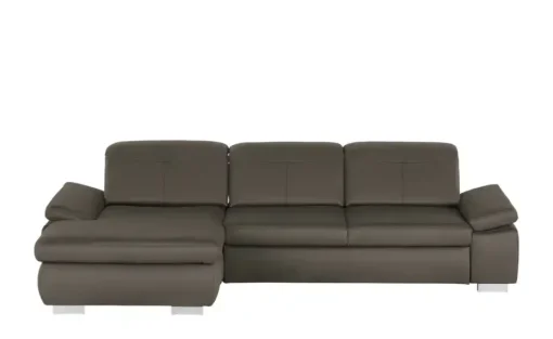 Lounge Collection Ecksofa aus Mikrofaser Kathrin | Khaki, links