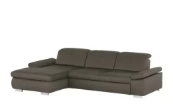 Lounge Collection Ecksofa aus Mikrofaser Kathrin | Khaki, links