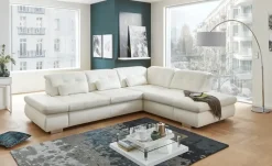 Lounge Collection Ecksofa Leder Spencer | Weiß, rechts