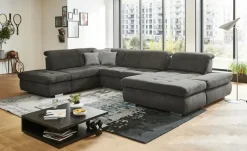 Lounge Collection Wohnlandschaft mit verschiedenen Funktionen Spencer | Anthrazit, links