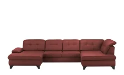 Lounge Collection Wohnlandschaft Leder Jona | Rot, rechts