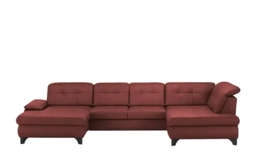 Lounge Collection Wohnlandschaft Leder Jona | Rot, rechts