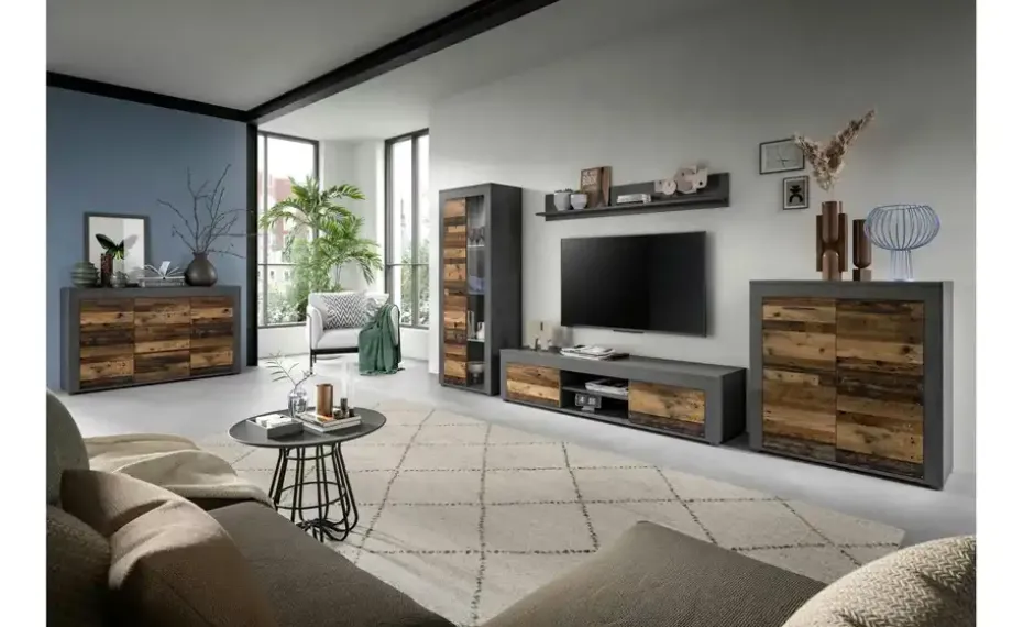 Lowboard Bardenas | holzfarben, Grau | Möbel Höffner