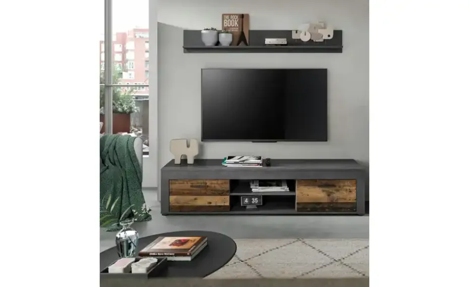 Lowboard Bardenas | holzfarben, Grau | Möbel Höffner